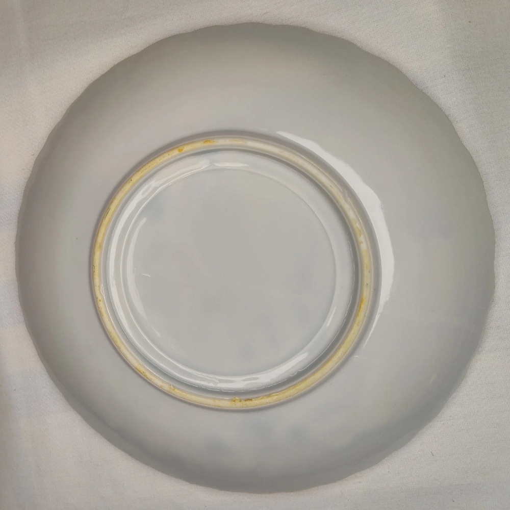 Meiji (1865-1912) Red Dot Crane Plate EXCELLENT CONDITION - Picture 3 of 5